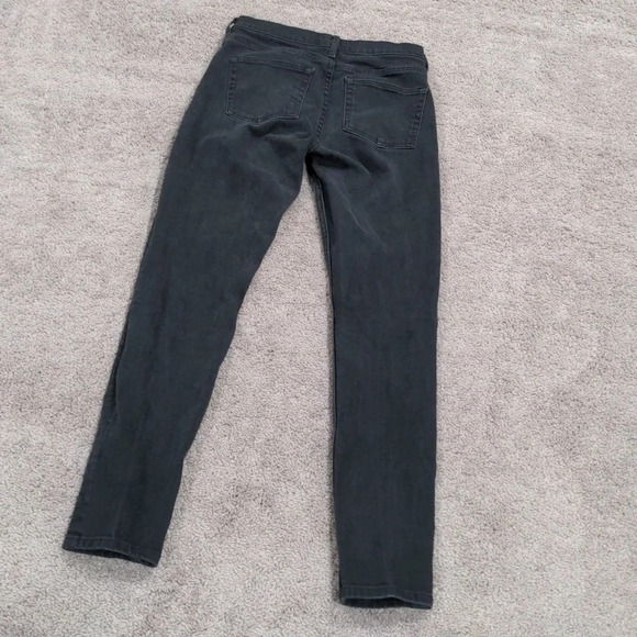 Everlane Black Washed Mid Rise Skinny Ankle Jeans Size 28 Tall - Picture 7 of 13